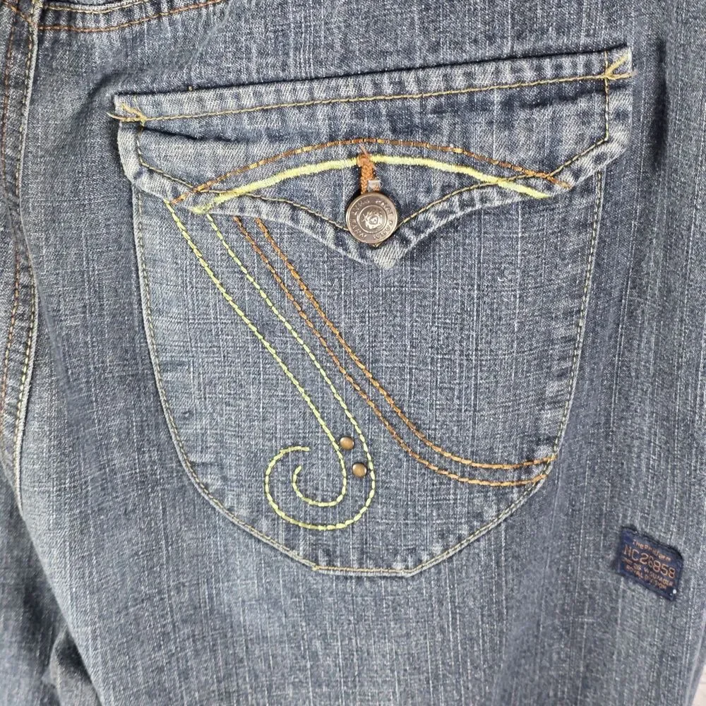 Vintage Phat Men's 40x32 Medium Wash Straight Leg Denim Pants
